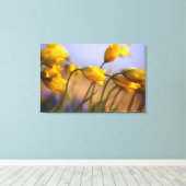 水仙のクローズアップ キャンバスプリント (インサイチュ (ウッドフロア))