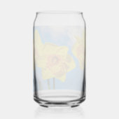 水仙のグループ金ゴールドメダルの花 ガラス缶 (正面)