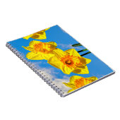 水仙のグループ金ゴールドメダルの花 ノートブック (右側)