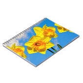 水仙のグループ金ゴールドメダルの花 ノートブック (左側)