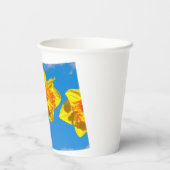 水仙のグループ金ゴールドメダルの花 紙コップ (裏面)