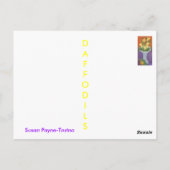 水仙のレモン色の花瓶 ポストカード (裏面)