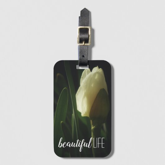水仙の写真が美しい生活 ラゲッジタグ (正面縦)