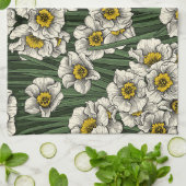 水仙の庭 キッチンタオル (折り畳み)