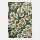 水仙の庭 キッチンタオル (縦)