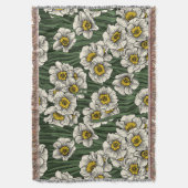 水仙の庭 スローブランケット (正面縦)