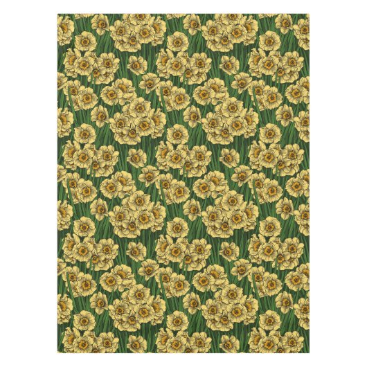 水仙の庭 テーブルクロス (正面)