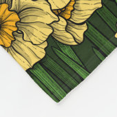 水仙の庭 フリースブランケット (角)