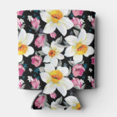 水仙の花で優雅な模様 缶クーラー (裏面)