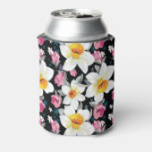 水仙の花で優雅な模様 缶クーラー (缶裏面)