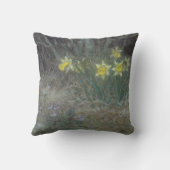 水仙の花とスミレ（ミレー） クッション (裏面)