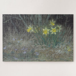 水仙の花とスミレ（ミレー） ジグソーパズル