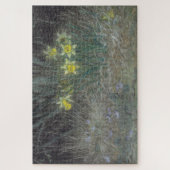 水仙の花とスミレ（ミレー） ジグソーパズル (縦)