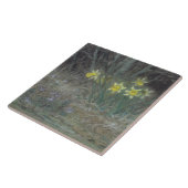水仙の花とスミレ（ミレー） タイル (側面)