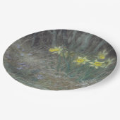 水仙の花とスミレ（ミレー） ペーパープレート (アングル)