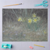 水仙の花とスミレ（ミレー） 薄葉紙 (クラフト)