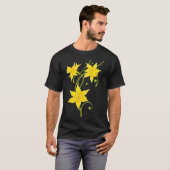 水仙の花のシャツ 花柄 春のデザイン イースター Tシャツ (正面フル)