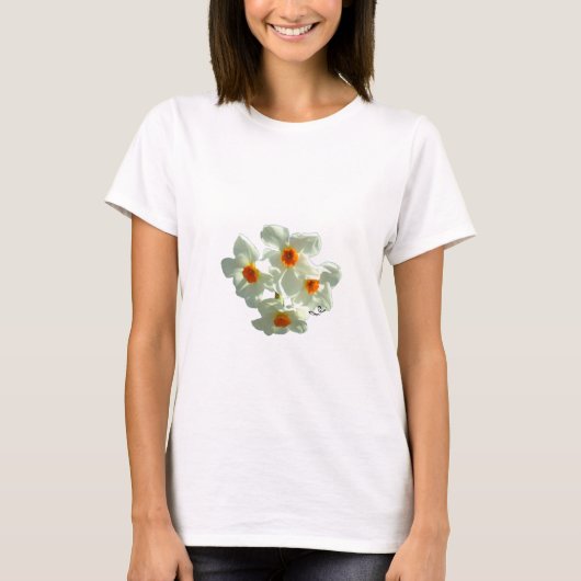 水仙の花のシャツ Tシャツ (正面)