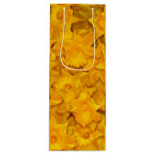 水仙の花の模様 ワインギフトバッグ (正面)