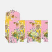 水仙の花の絵画 フローラル 誕生日 ケーキ ボックス (折り畳みなし)