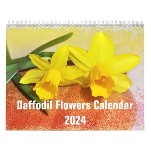 水仙の花フローラ2024 カレンダー (カバー)