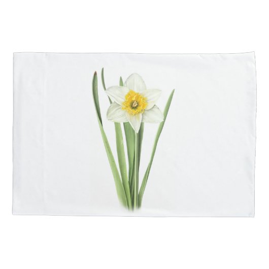 水仙の花 枕カバー (裏面-左)