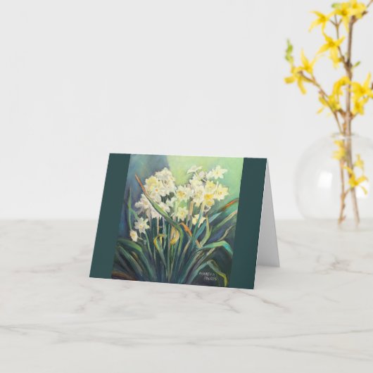 水仙の踊り カード (黄色い花)