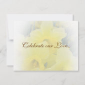 水仙の返信カード 出欠カード (裏面)