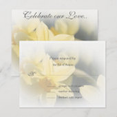 水仙の返信カード 出欠カード (正面/裏面)