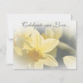 水仙の返信カード 出欠カード (裏面)