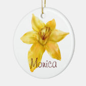 水仙の3月誕生花 オルゴール 誕生日記念品 セラミックオーナメント (左)