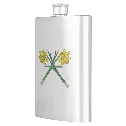 水仙は交差 フラスク (左)