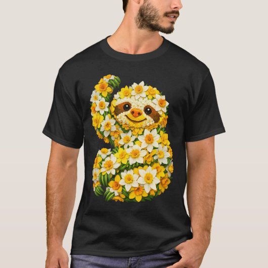 水仙スローズ花ガーデニング Tシャツ (正面)