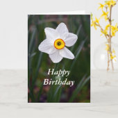 水仙ハッピーバースデー カード (黄色い花)