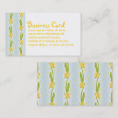 水仙パターン 名刺 (正面/裏面)