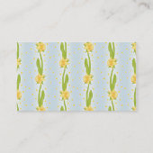 水仙パターン 名刺 (裏面)