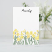 水仙パーソナライズされた形平文具 サンキューカード (スタンド正面)