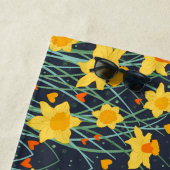 水仙フローラ名前をカスタムするパターントレンディー ビーチタオル (インサイチュ)