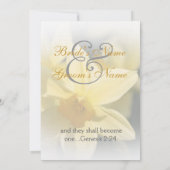 水仙フローラ結婚ズ 招待状 (裏面)