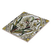 水仙ヴィンテージフローラアートタイル タイル (側面)