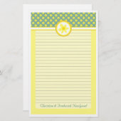 水仙結婚石，文房具 便箋 (正面/裏面)