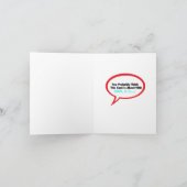 水仙誕生日カード カード (内部)