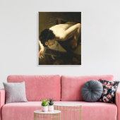 水仙 キャンバスプリント (インサイチュ (リビング))