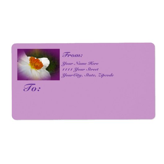 水仙 – スプリングタイム美しい ラベル (正面)