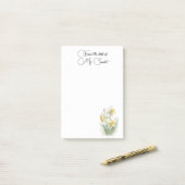 水仙 ポストイット (デスク上)