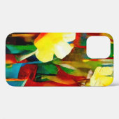 水仙。抽象芸術フローラ構成 Case-Mate iPhoneケース (裏面 (横))