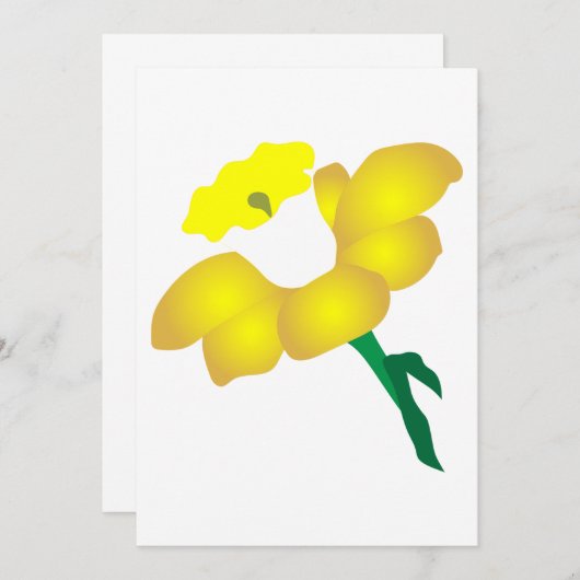 水仙 招待状 (正面/裏面)