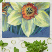 『水仙 – 春の喜び』キッチンタオル キッチンタオル (折り畳み)