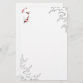 水伝統的日本の中のコイ 便箋 (正面/裏面)