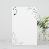 水伝統的日本の中のコイ 便箋 (スタンド正面)